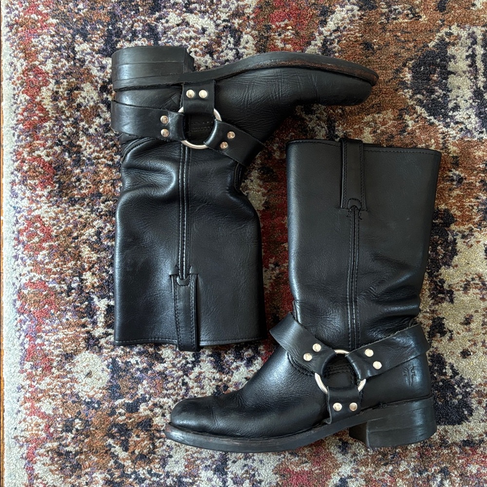 Vintage Frye Harness Boots - 7M, 8.5W - Picture 6 of 15